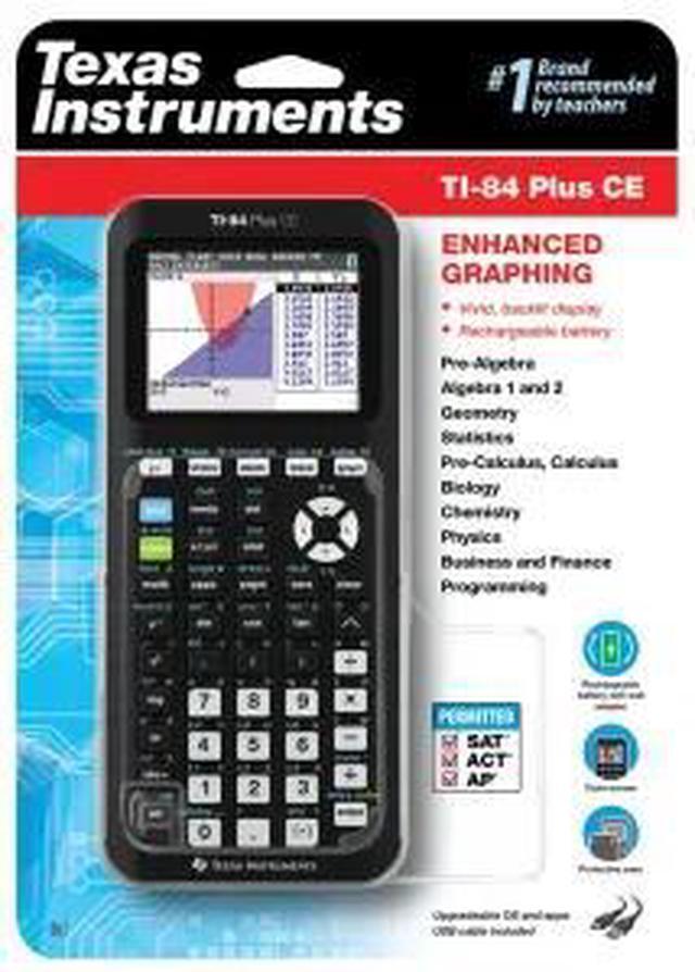 Alt view image 10 of 12 - Texas Instruments TI-84 Plus CE Graphing Calculator - Mint