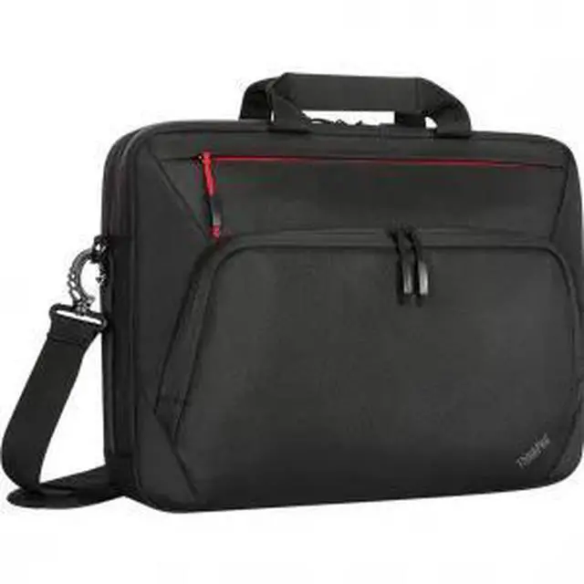Alt view image 12 of 19 - Lenovo Essential Plus Carry Briefcase for 15.6" Laptop Black 4X41A30365