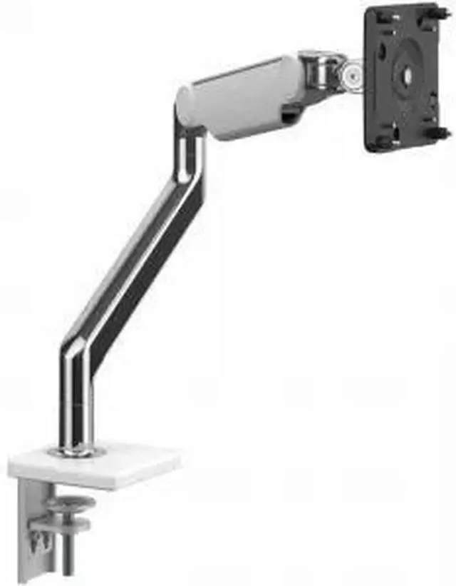 Alt view image 4 of 4 - Humanscale M21CMWBTB Clamp Mount for Monitor - Polished Aluminum, White - Height Adjustable - 2 Display(s) Supported - 15.50 lb Load Capacity - 100 x 100