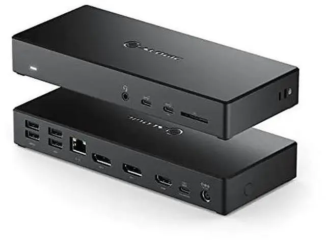 Alt view image 9 of 16 - alogic ma3-triple display docking station, usb-c dock with 100w pd (laptop charging), 2xdisplayport, hdmi, 2xusb-c 3.1 gen 2,2xusb-a 3.1 gen1,2xusb-a 2.0,audio jack,ethernet,sd card reader.