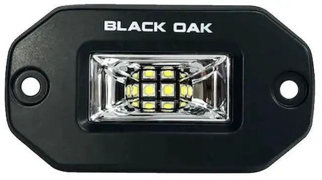 Alt view image 4 of 4 - Black Oak LED Pro Series 2 Inch Flush Mounted Scene Light - Black Pro Series 2 Inch Flush Mounted Scene Light