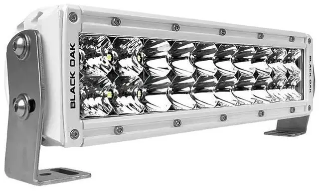 Alt view image 3 of 4 - Black Oak LED Pro Series Double Row Combo 10 Inch Light Bar - White Pro Series Double Row Combo 10 Inch Light Bar