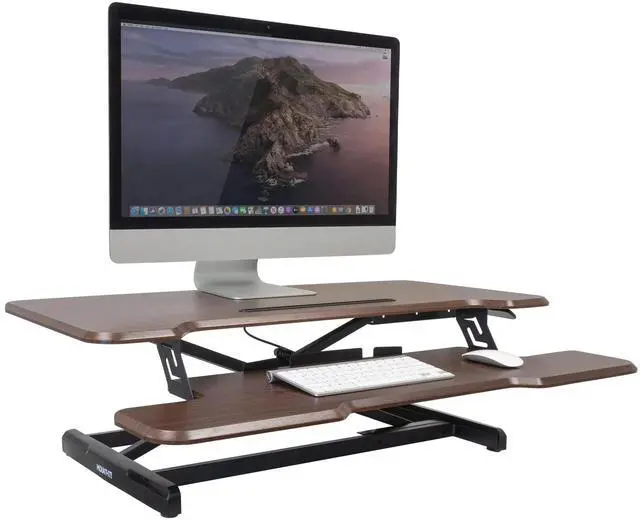Alt view image 4 of 4 - Mount-It! Standing Desk Converter with 38" Desktop - MI-15006