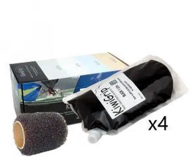 Alt view image 3 of 3 - KiwiGrip 4 - 1 Liter Pouches - Black with 4" Roller