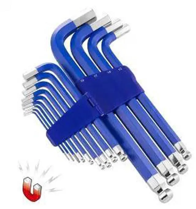 Alt view image 2 of 2 - POWERBUILT 941642 13Pcs Metric Long Ball Point Hex Key Wrench