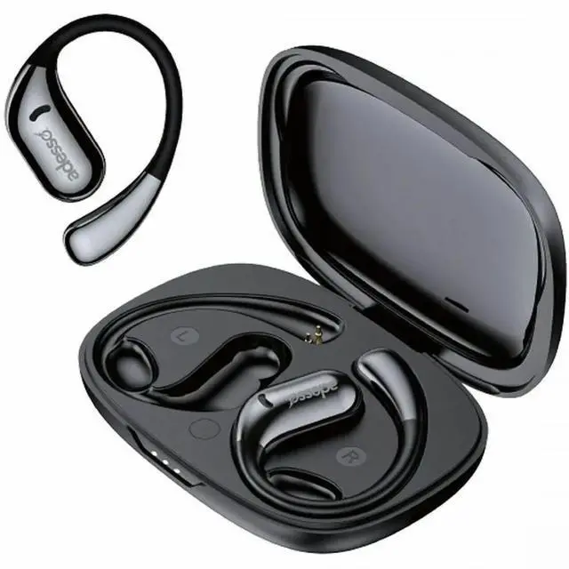 Alt view image 16 of 16 - Adesso Xtream T5 Wireless headphones Open-Ear Bluetooth Water Resistant Earbuds XTREAMT5