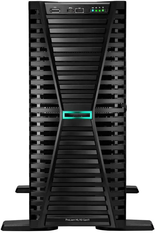 Alt view image 2 of 2 - HPE ProLiant ML110 Gen11 server with one Intel® Xeon® Silver 4514Y Processor, 64 GB (2x32 GB) Dual Rank Memory, one HPE MR408i-o Gen11 x8 Lanes 4GB Cache OCP SPDM Storage Controller - P71687-005