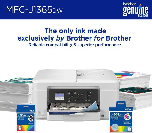 Alt view image 10 of 10 - Brother MFCJ1365DW Inkjet Multifunction Printer Color