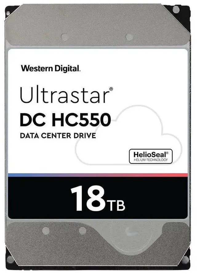 Alt view image 14 of 14 - WD Ultrastar DC HC550 18TB Hard Drive 3.5" Internal 512MB 7200 RPM SAS 12Gb/s 512E SE P3 0F38353 (WUH721818AL5204)