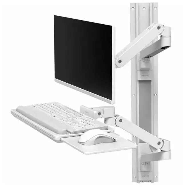 Alt view image 2 of 2 - Ergotron Wall Mount for Monitor LCD Display Keyboard White