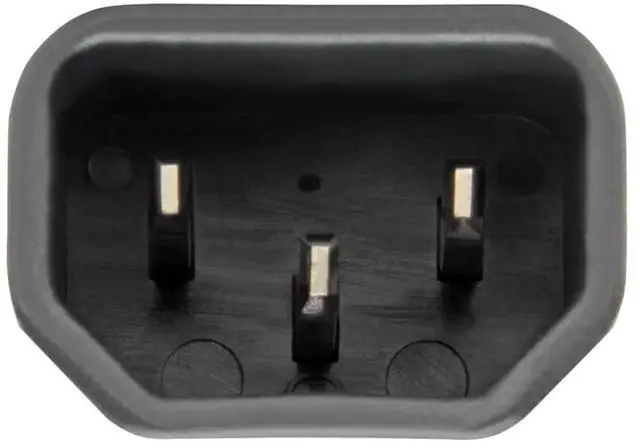 Alt view image 12 of 12 - Tripp Lite NEMA 5-15R to C14 Power Cord Adapter Converter 10A 125V Black