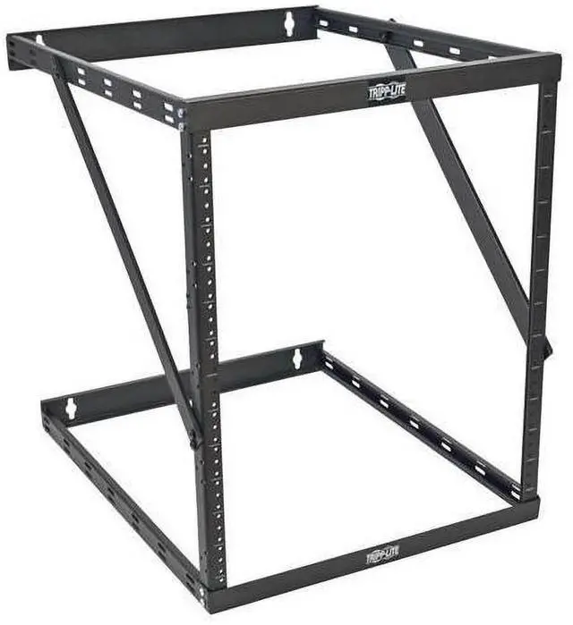 Alt view image 15 of 15 - Tripp Lite SRWO8U22DP Expandable Low-Profile UPS-Depth Wall-Mount 2-Post Open-Frame Rack