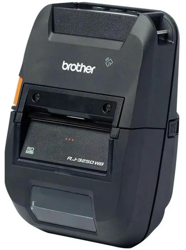 Alt view image 9 of 9 - Brother RuggedJet Wireless Monochrome Label Receipt Thermal Printer RJ3250WBL