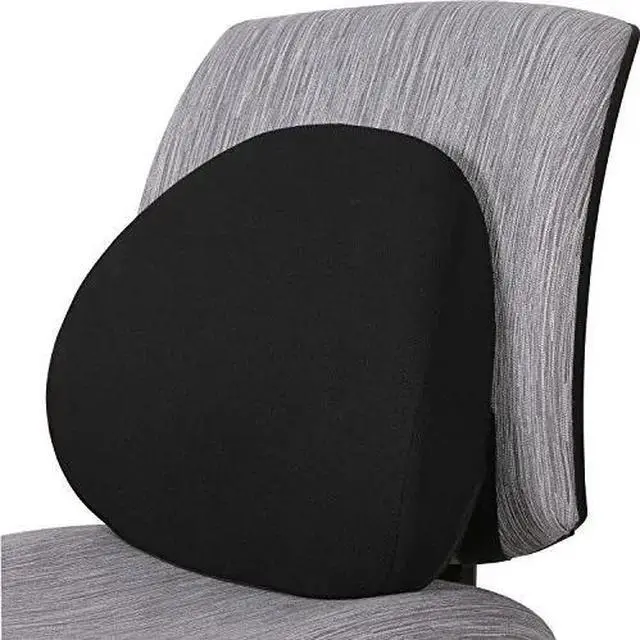 Alt view image 11 of 11 - Lorell Lumbar Back Support Foam 15"x4-1/2"x13-1/8" Black 42170