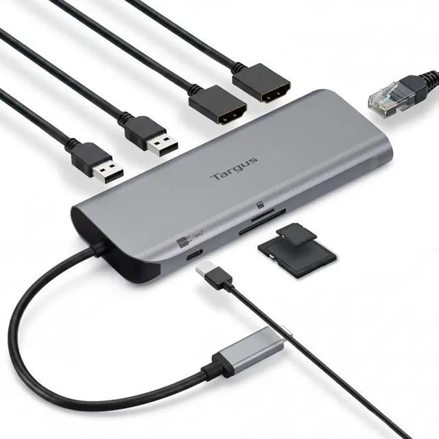 Main image of Targus Silver DOCK403GL Notebook Port Replicators / Docking Stations