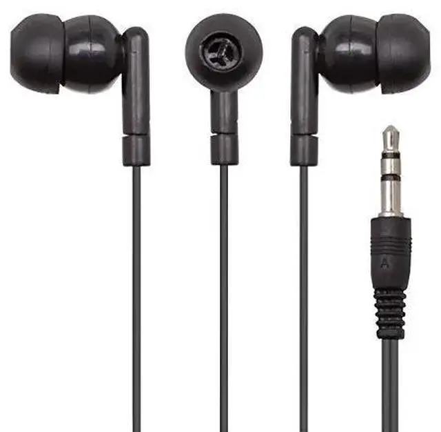 Alt view image 3 of 3 - Califone E1 Multimedia Ear Bud With 3.5mm Plug - Stereo - Black - Mini-phone (3.5mm) - Wired - Earbud - Binaural - In-ear - 3.90 ft Cable