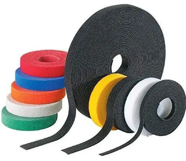 Alt view image 12 of 12 - Panduit Hook-and-Loop Cable Tie Roll,75 ft,Black HLS-75R0