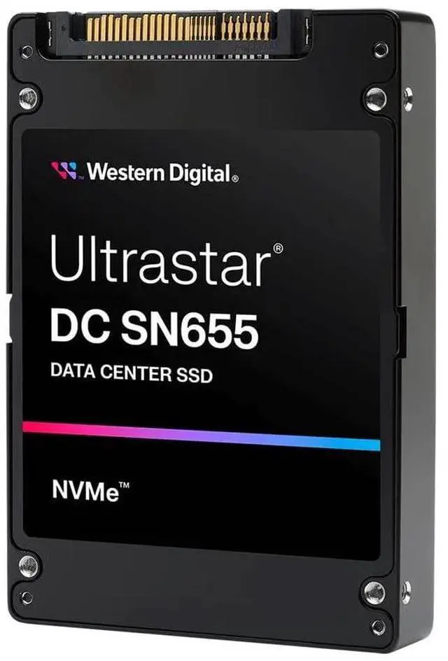 Alt view image 5 of 5 - Western Digital Ultrastar DC SN655 WUS5EC0B1ESP7Y3 30.72 TB Solid State Drive - U.3 15 mm Internal - PCI Express NVMe (PCI Express NVMe 4.0) - Read Intensive - Server, Data Center Device Supported - 1