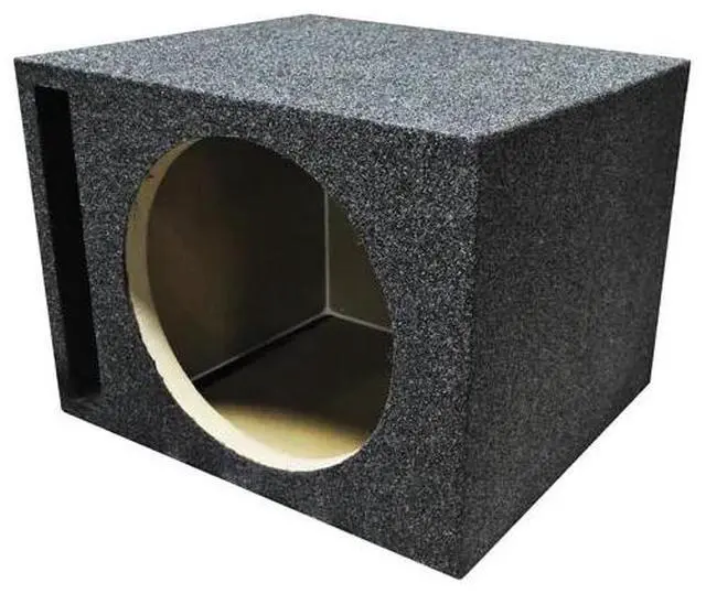 Alt view image 8 of 8 - Qpower QHD110V Empty Woofer Box Single 10" MDF;Vented Bass Box
