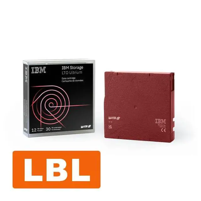 Alt view image 2 of 2 - IBM LTO Ultrium8 01PL041 12TB30TB LTO8 Labeled