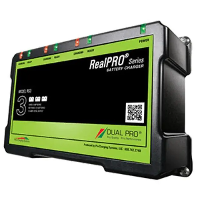 Alt view image 9 of 9 - DUAL PRO REALPRO SERIES 18A 3 BANK BATTERY CHARGER