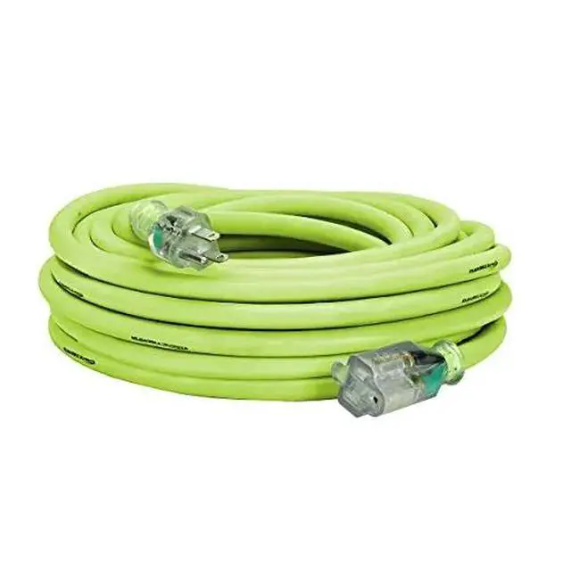 Alt view image 8 of 8 - Flexzilla Pro Extension Cord 10/3 AWG SJTW 50ft Outdoor Lighted Plug