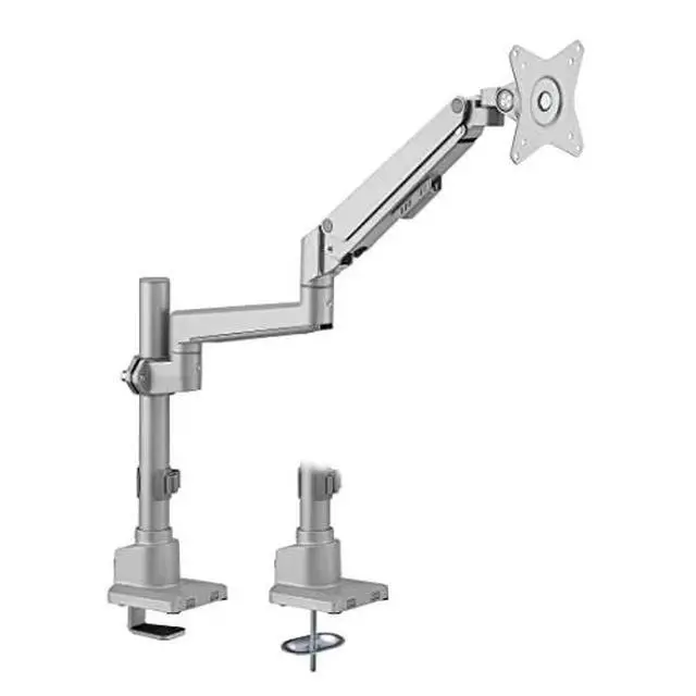 Alt view image 2 of 2 - FULL MOTION SINGLE MONITOR DESK MOUNT, HEIGHT ADJUSTABLE WITH GAS SPRING ARM