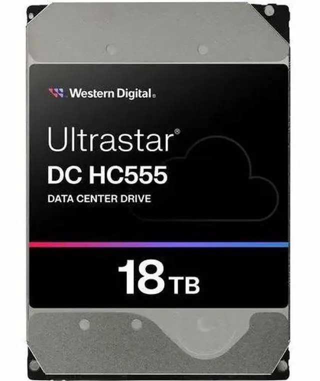 Alt view image 5 of 5 - Western Digital Ultrastar WUH722018CL5204 18 TB Hard Drive - 3.5" Internal - SAS - Energy-assisted Magnetic Recording (EAMR) Method - Data Center, Server Device Supported - 7200rpm - 512e Format
