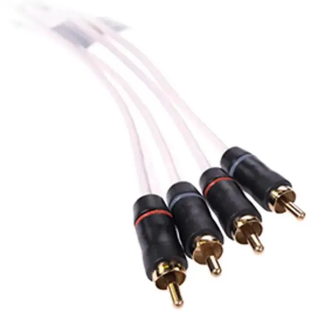 Alt view image 9 of 9 - Fusion MS-FRCA12 12 ft 4-Way Shielded RCA Cable 010-12619-00 Shielded RCA Cable