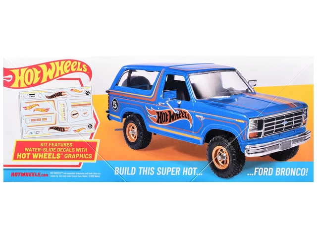 Alt view image 3 of 4 - Mpc Skill 2 Model Kit Ford Bronco 4Wheeler Hot Wheels 125 Plastic Model by MPC
