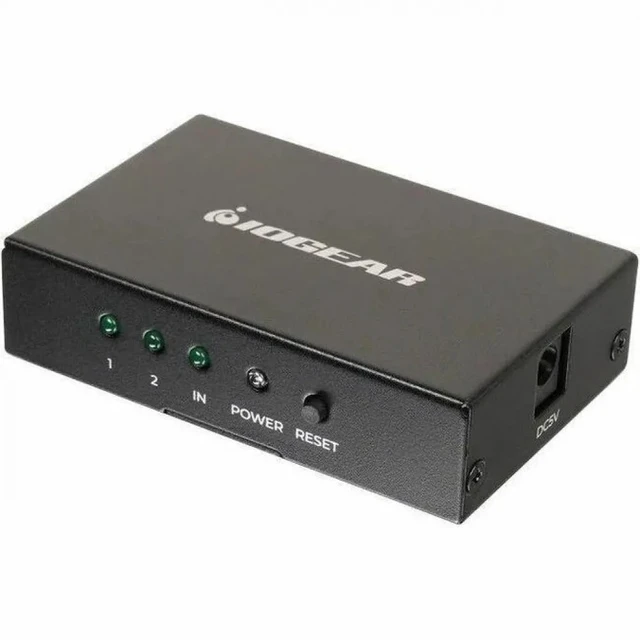 Alt view image 11 of 11 - IOGEAR 8K 2-Port HDMI Splitter - 60 Hz to 60 Hz - 7680 x 4320 - 1 x HDMI In - 2 x HDMI Out - Metal