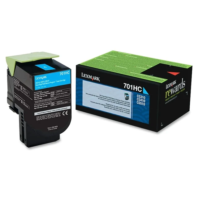 Alt view image 3 of 3 - 70C1Hc0 Return Program High-Yield Toner 3000 Page-Yield Cyan