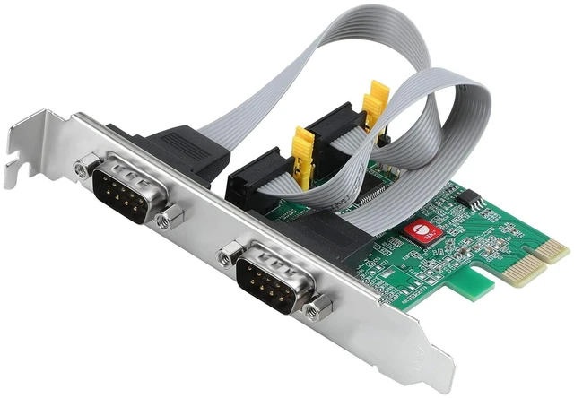 Alt view image 7 of 7 - SIIG 2 Port DP Cyber RS-232 2S PCIe Card - 250Kbps - ASIX AX99100 Chipset - PCI Express Base Specification 2.0 Compliant