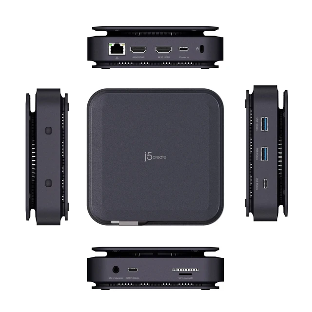 Alt view image 2 of 3 - j5create JCD3198 Dual 4K HDMI Dock