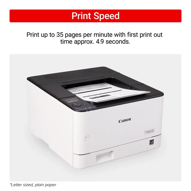 Alt view image 2 of 14 - Canon ImageCLASS LBP172DW Black and White Printer