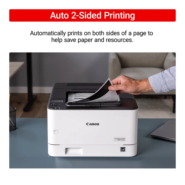 Alt view image 6 of 14 - Canon ImageCLASS LBP172DW Black and White Printer
