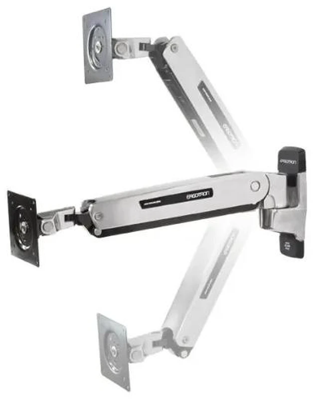 Alt view image 3 of 3 - Ergotron Interactive Arm LD - Wall mount for LCD display - aluminium - polished aluminium - screen size: 42" - wall-moun