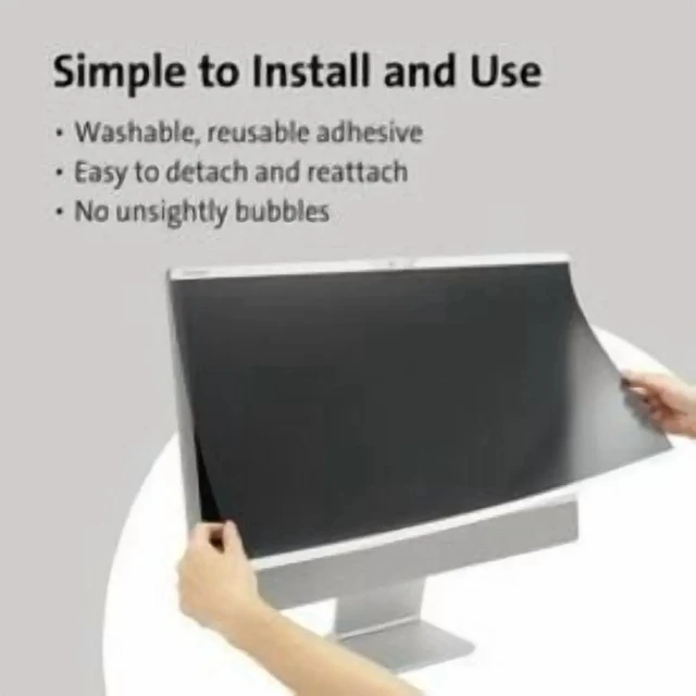 Alt view image 8 of 8 - Kensington SA240 Blue Light Privacy Screen for Apple iMac 24" TAA