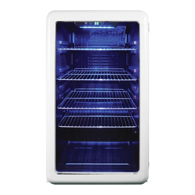 Alt view image 5 of 5 - 3.4 cu. ft. Retro Beverage Cooler, in White