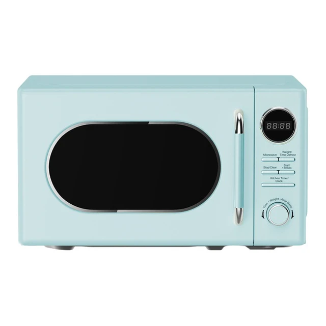 Alt view image 6 of 6 - 0.7 cu. ft. Retro Countertop Microwave in Mint