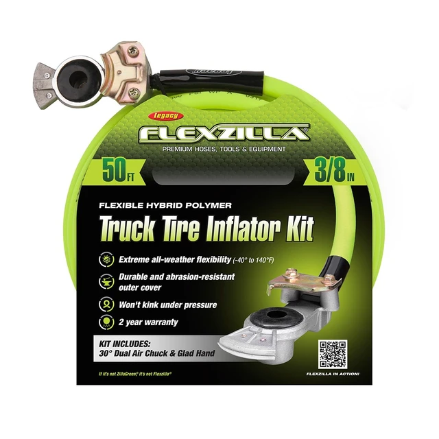 Alt view image 4 of 7 - FLEXZILLA HGH2-FZ Flexzilla Truck Tire Inflator Kit w/ 3/8in x 50ft Hose