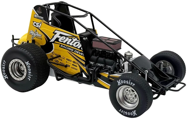Alt view image 9 of 11 - Winged Sprint Car #19 Brent Marks "Fenton Marks Racing" (2026) 1/18 Diecast Model Car by ACME