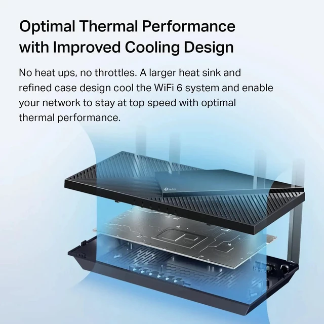 Main image of Tp Link AX3000 DualBand WiFi 6 Pro Router with Smart Features