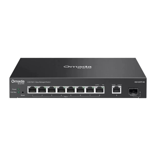 Alt view image 6 of 6 - OMADA 8-PORT 2.5G + 2-PORT 10G EASY MANAGED SWITCH WITH 8-PORT POE++ PORT: 8 2.5