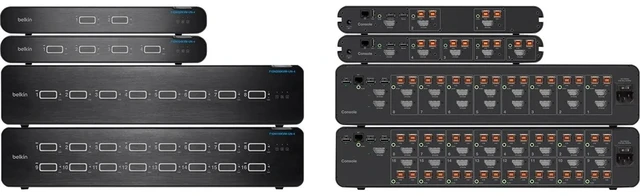 Alt view image 8 of 8 - Belkin Universal 2nd Gen Secure KVM Switch 4-Port Dual Head w/ CAC F1DN204KVMUN4