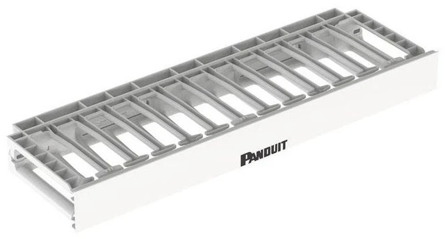 Alt view image 3 of 3 - panduit nmf1wh horizontal cable manager high capacity frontrear