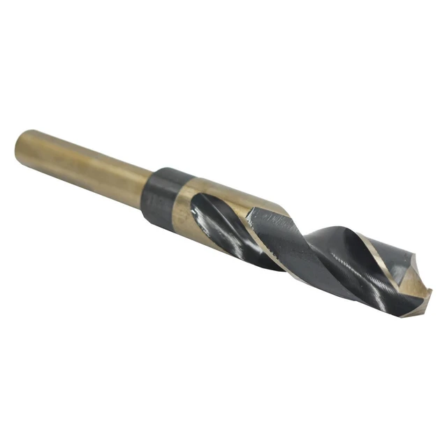 Alt view image 10 of 14 - DRILL AMERICA KFD3F1-1/8 1-1/8" HSS Black & Gold Drill Bit with Reduced 1/2"
