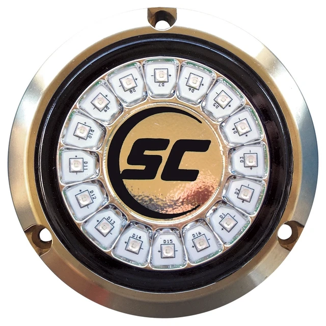 Alt view image 7 of 7 - Shadow Caster SCR16 Underwater LED Light Bimini Blue