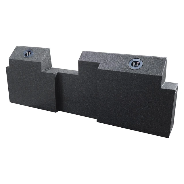 Alt view image 2 of 4 - QPower QBOMB 2Hole 10 Sealed Subwoofer Box for Jeep Gladiator