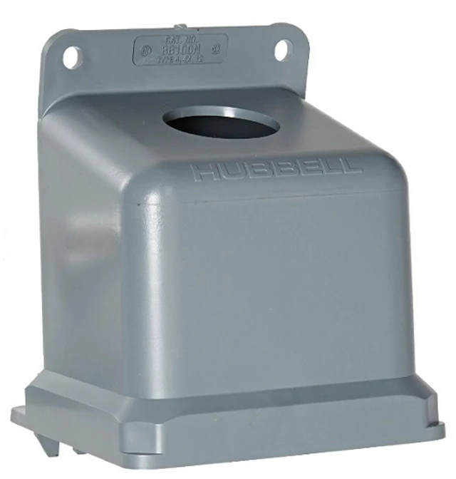 Alt view image 6 of 6 - HUBBELL BB100N 15 DEGREE NON-METALLIC BACK BOX FOR 100A